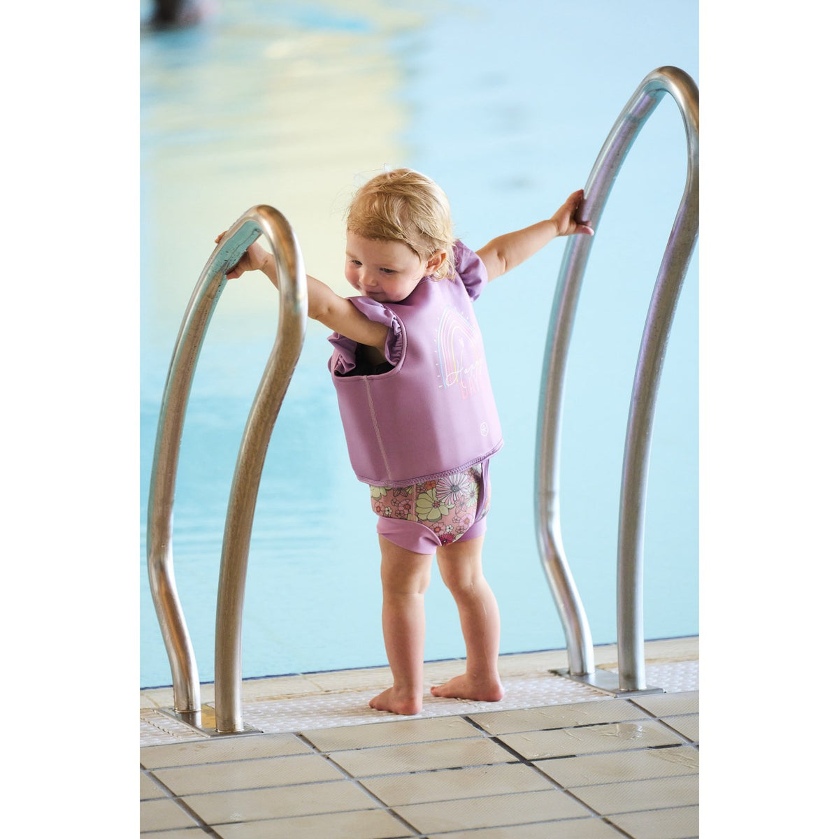Color Kids Lavender Mist Swim Vest W. Print