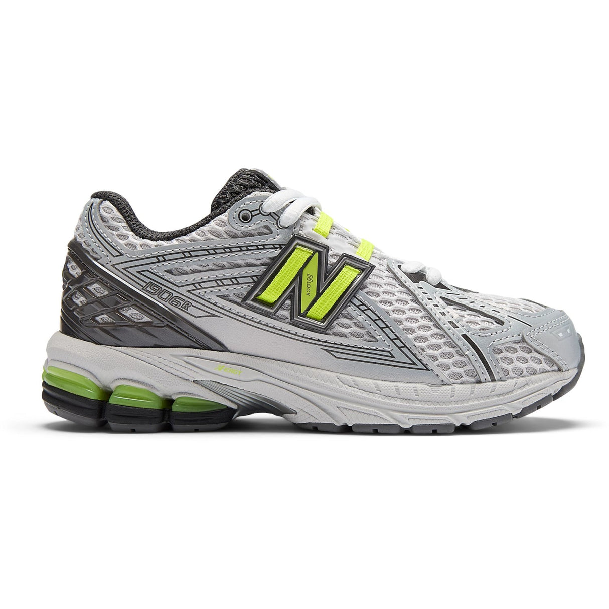 New Balance Dark Silver Metallic New Balance 1906 Kids Lace