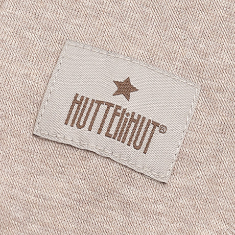 Huttelihut Camel Melange Balaclava Ears Cotton Rib