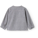 MarMar Cotton Linen Marine Check Totoro Shirt