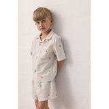 MarMar Poplin Fruit Emb Tage Shirt