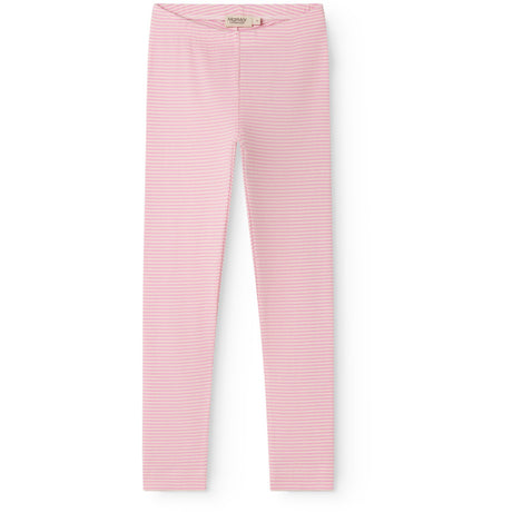 MarMar Modal Fine Rib Pink Stripe Leggings