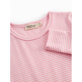 MarMar Modal Fine Rib Pink Stripe Diro Dress