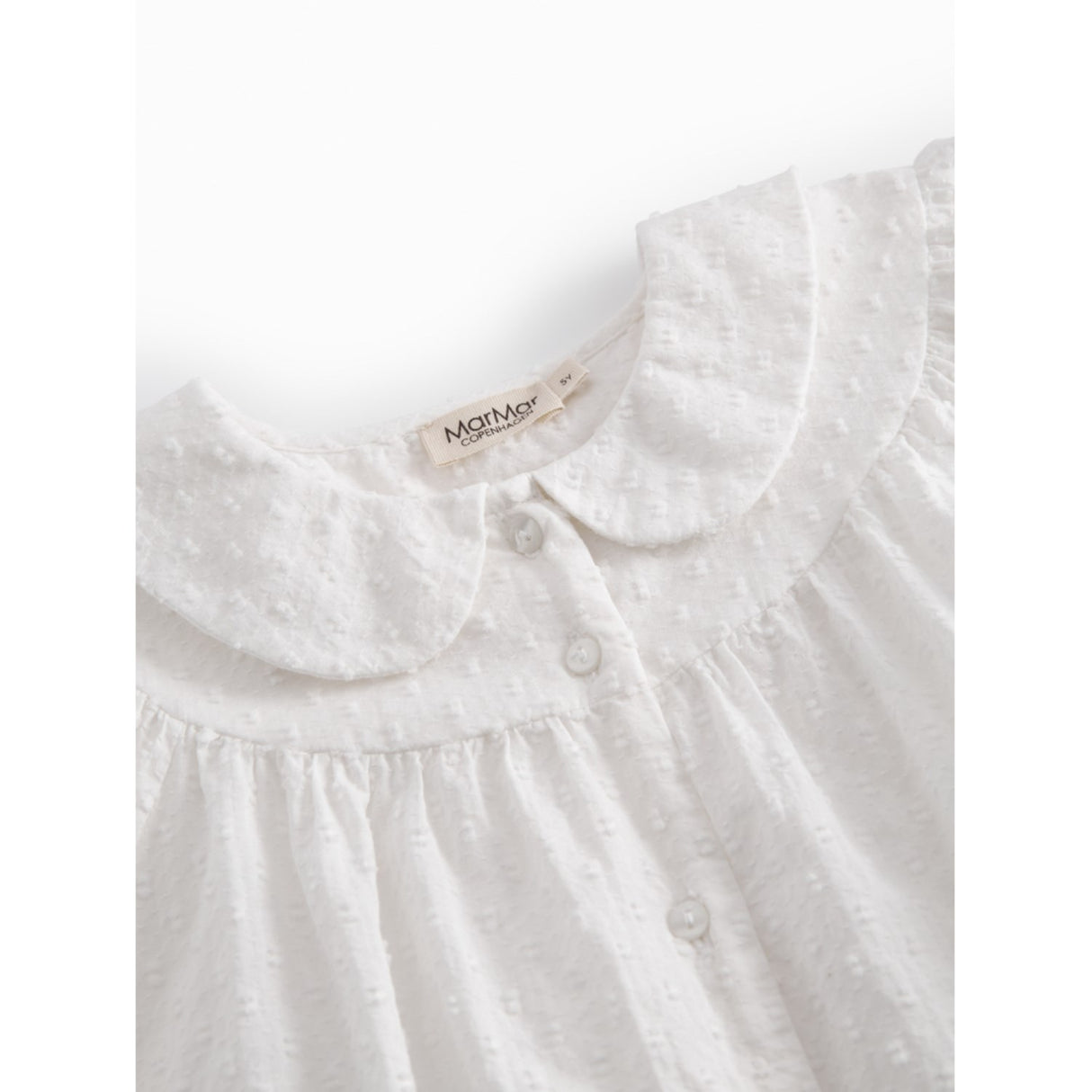 MarMar Fine Dobby White Trissy Blouse