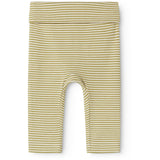 MarMar Newborn Modal Fine Rib Olive Stripe Piva Pants