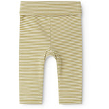 MarMar Newborn Modal Fine Rib Olive Stripe Piva Pants