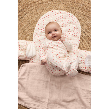 MarMar Newborn Modal Smooth Print Happy Hearts Rubetta Onesie