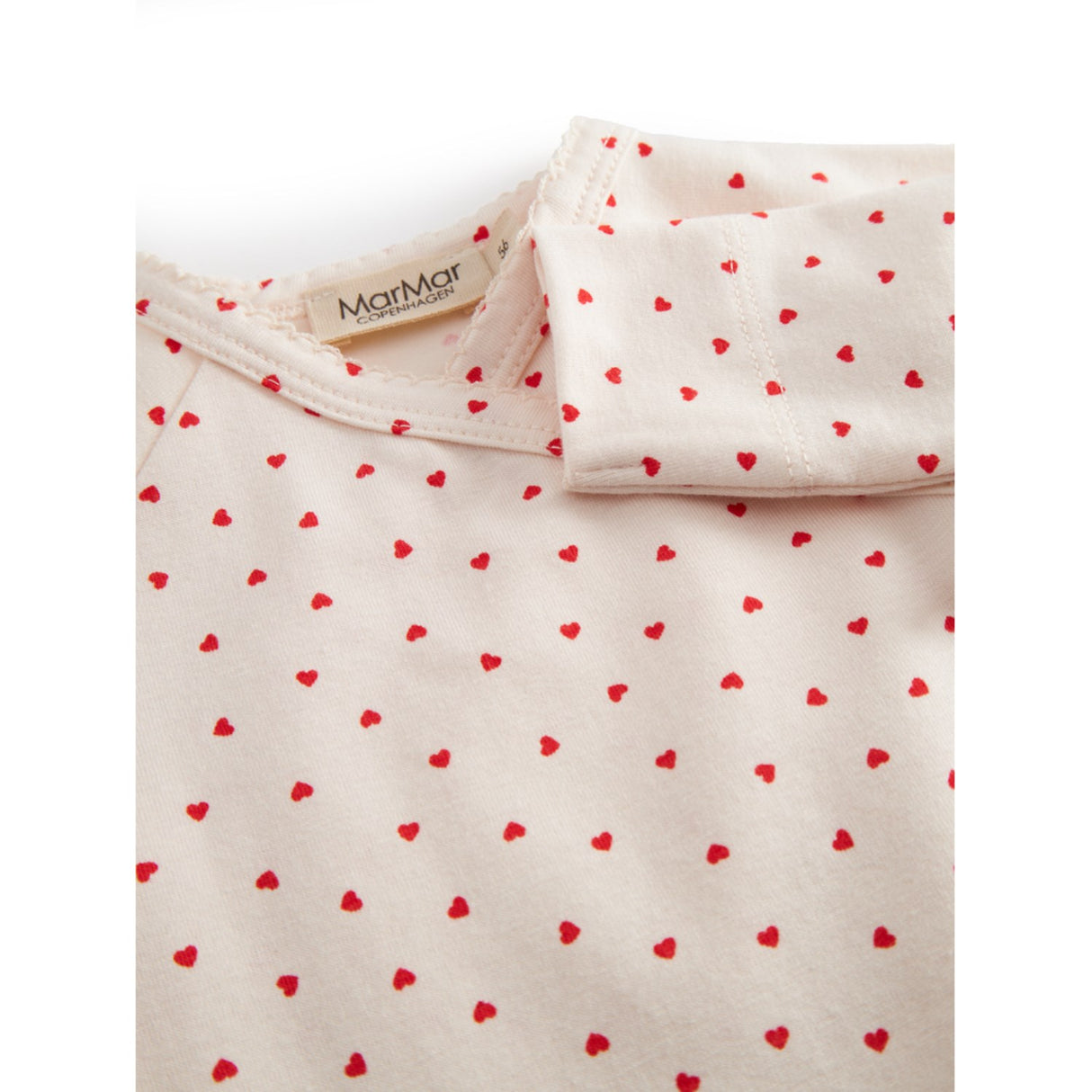 MarMar Newborn Modal Smooth Print Happy Hearts Rubetta Onesie