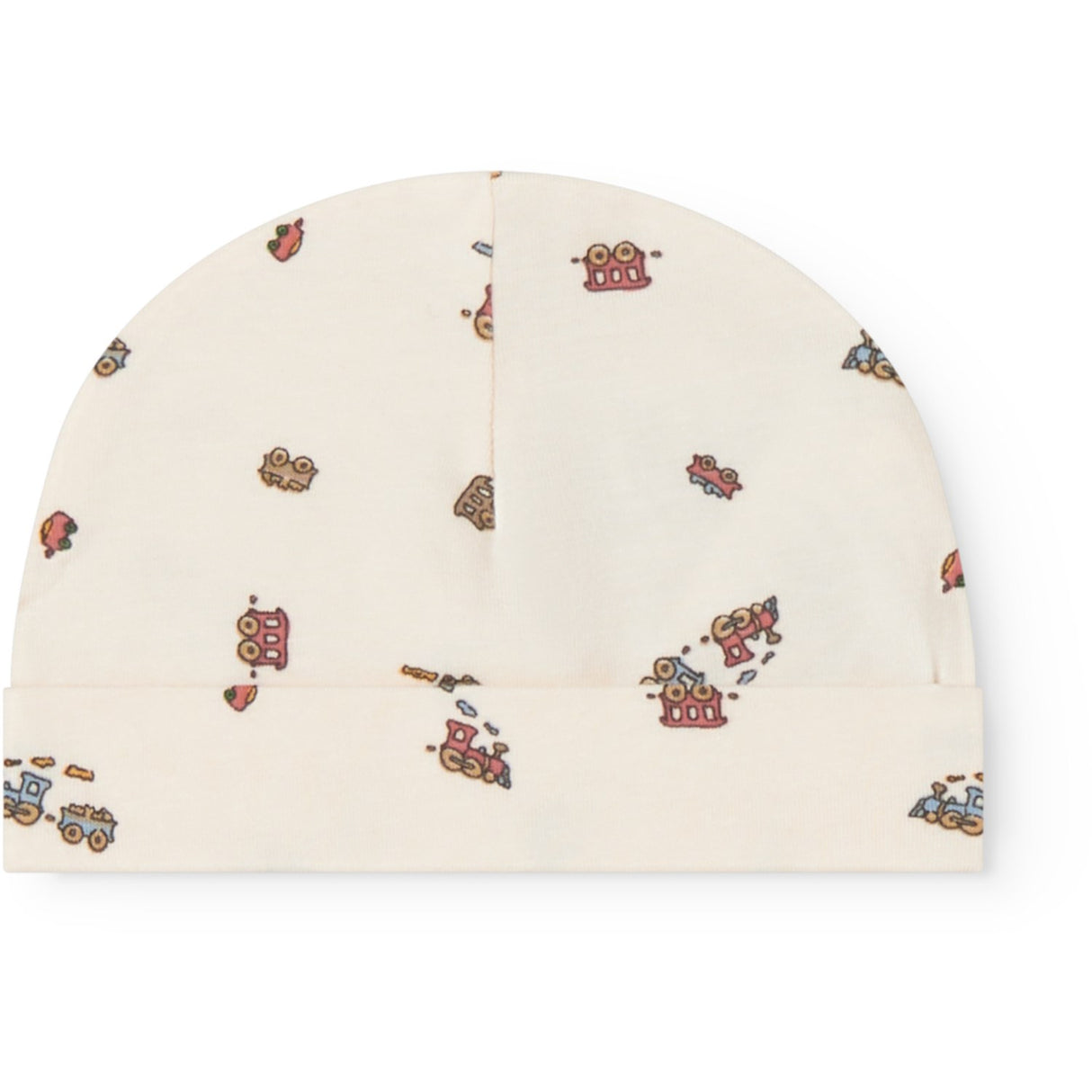 MarMar Newborn Modal Smooth Print Trains Aiko Hat