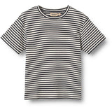 Wheat Navy Rib Stripe Set T-shirt S/S & Shorts Fabian