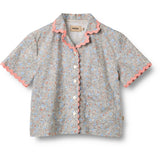 Wheat Air Blue Flowers Set Shirt S/S & Shorts Vilma
