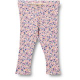 Wheat Pink Blue Flowers Jersey Leggings Jules