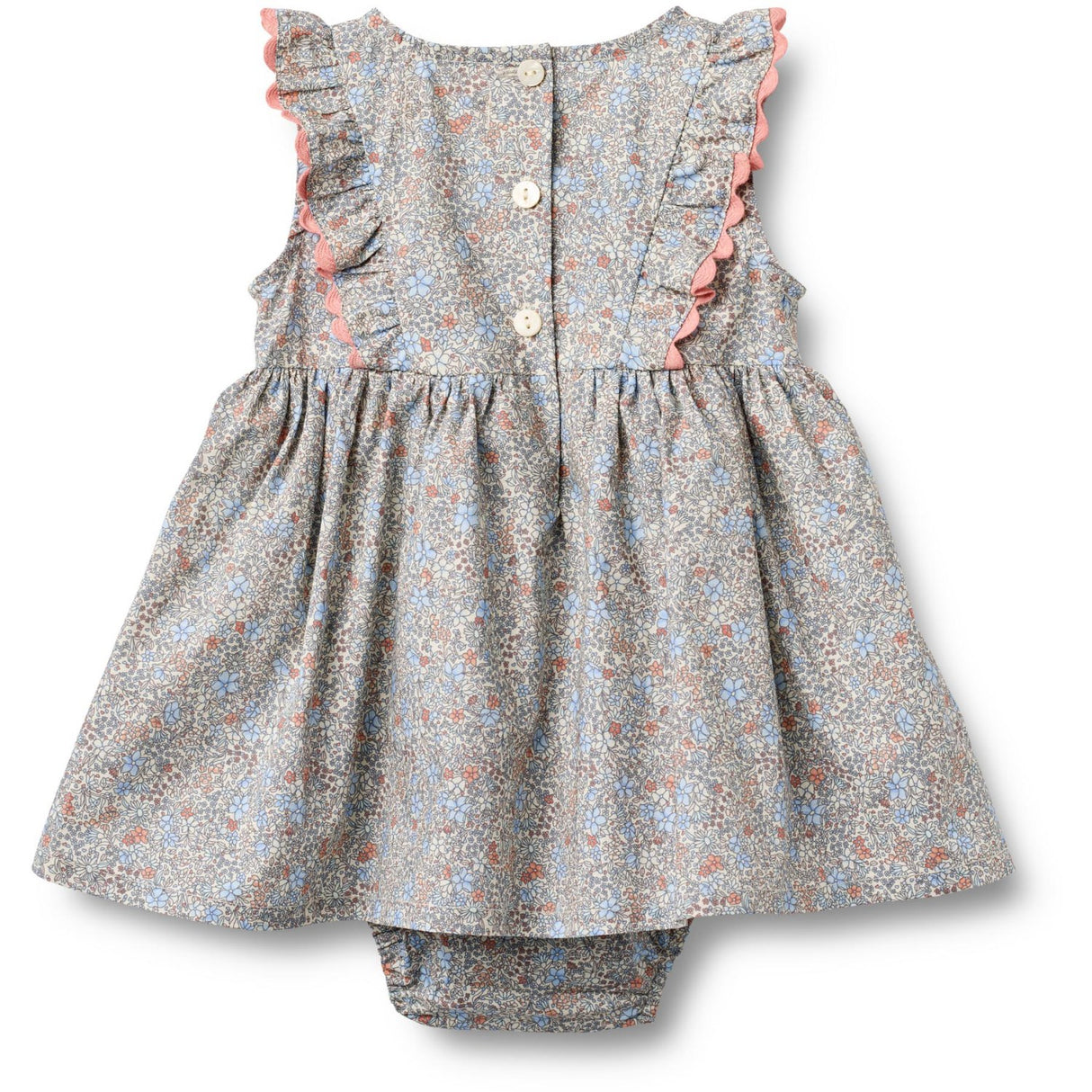 Wheat Air Blue Flowers Dress Suit Sofia
