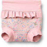 Wheat Pink Heart Flowers Neoprene Swim Pants Rita
