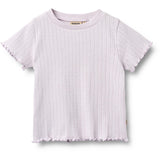 Wheat Purple Light Rib T-shirt S/S Irene