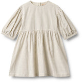 Wheat Dark Blue Stripe Dress 3/4 Sleeve Magda