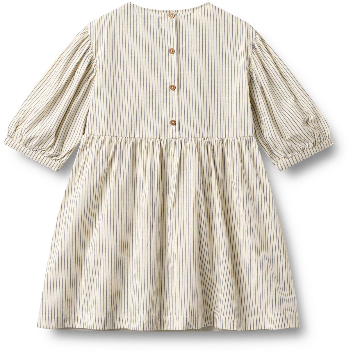 Wheat Dark Blue Stripe Dress 3/4 Sleeve Magda