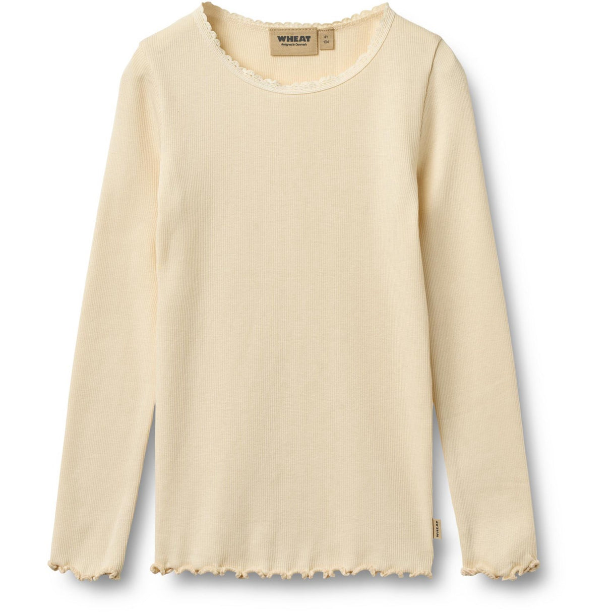 Wheat Barely Apricot Rib T-Shirt L/S Reese