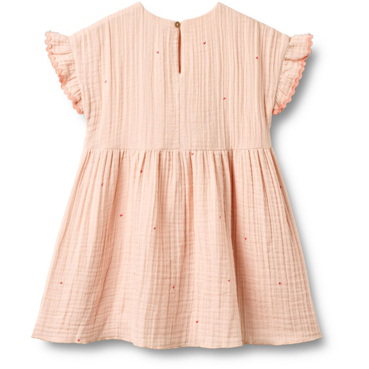 Wheat Powder Hearts Dress Lace Thit