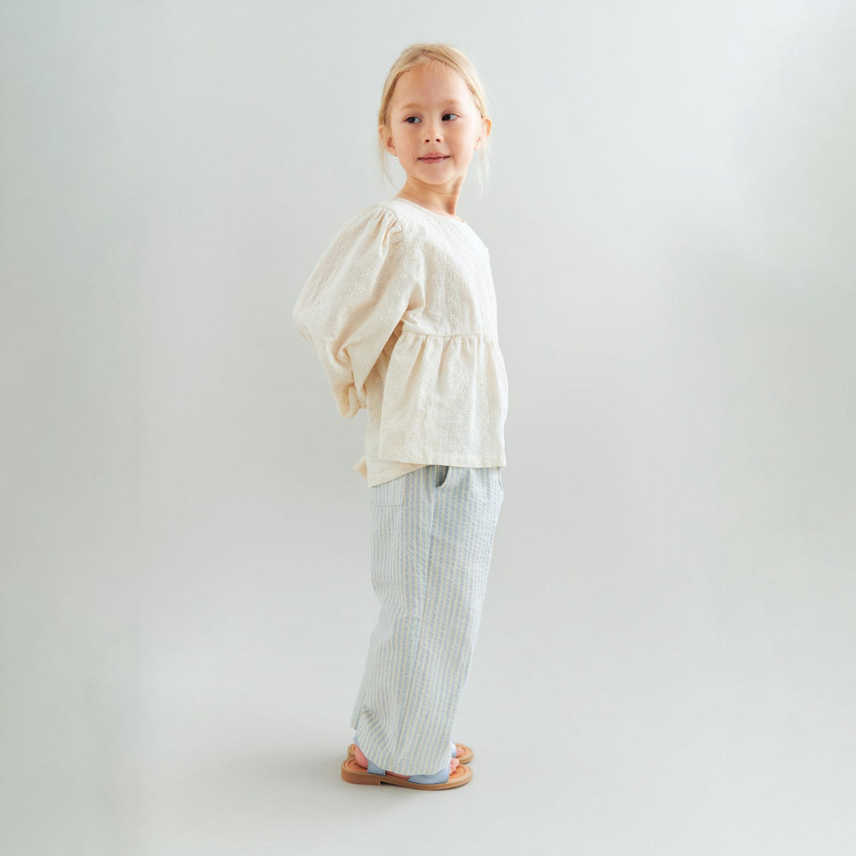 Wheat Summer Sky Stripe Pants Sasha