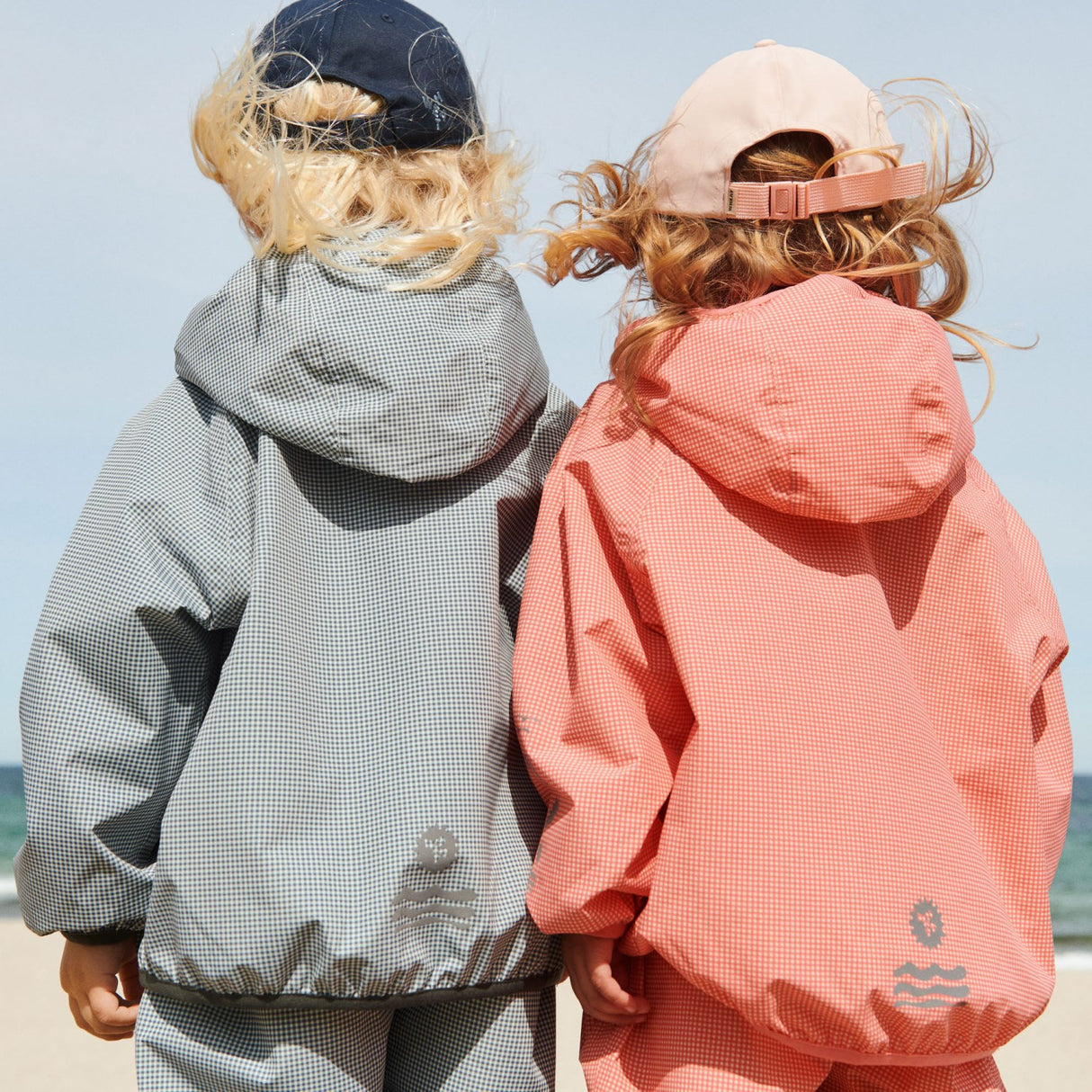 Wheat Blue Check Lightweight Shell Jacket Skyen