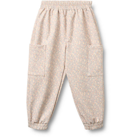 Wheat Rose Shadow Flowers Softshell Trackpants Minno
