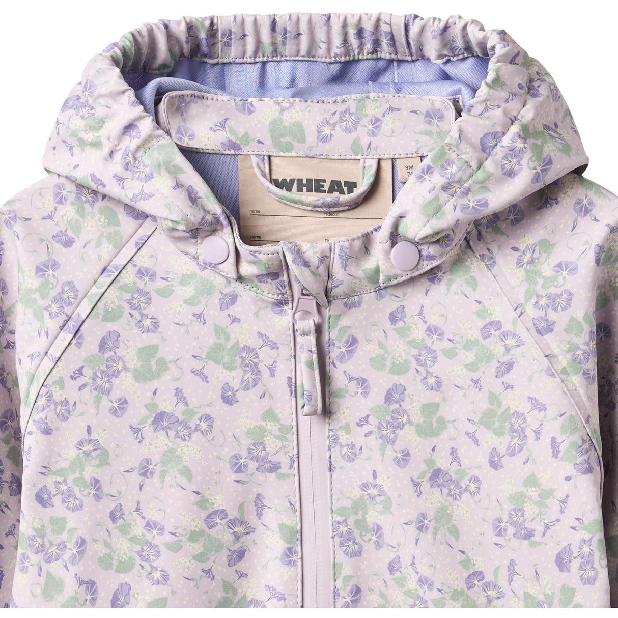Wheat Lilac Petunias Rainwear Chardy Jacket