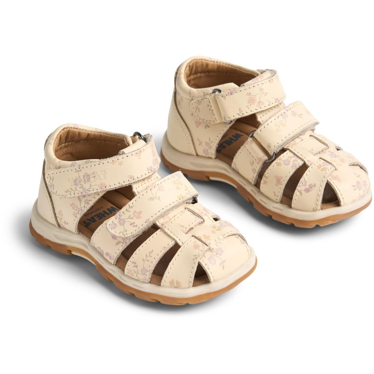 Wheat Barely Apricot Flowers Sandal Frei