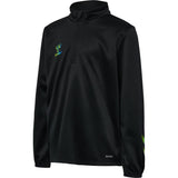 Hummel Black/Limeade Shimmer Half Zip Kids