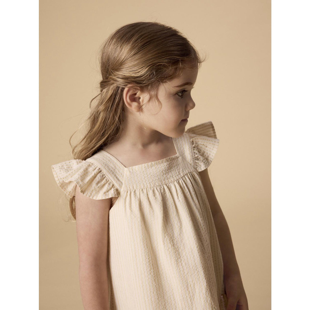 Lil'Atelier Coconut Milk Sahara Sun Nmffolly Strap Loose Dress Lil