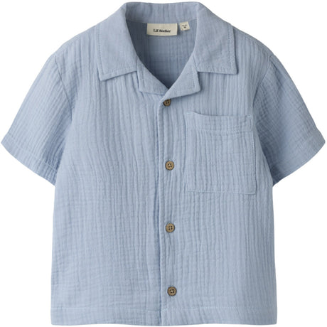 Lil'Atelier Zen Blue Nmmfulina Ss Shirt Lil