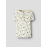 Lil'Atelier Coconut Milk Sea Animals Nmmlavo Esi Ss Slim Top Lil