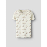 Lil'Atelier Coconut Milk Flower Nmflayo Sia Ss Slim Top Lil