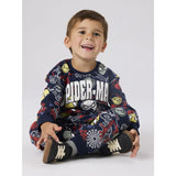Name It Navy Blazer Nmmjacco Spider Nreg Swe Pants Unb Mar