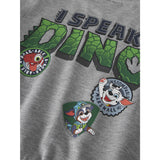 Name It Grey Melange Nmmjak Paw Nreg Sweat Unb Cplgm