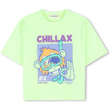 Billieblush Green Lemon Short Sleeves Tee-Shirt