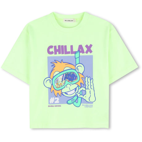 Billieblush Green Lemon Short Sleeves Tee-Shirt