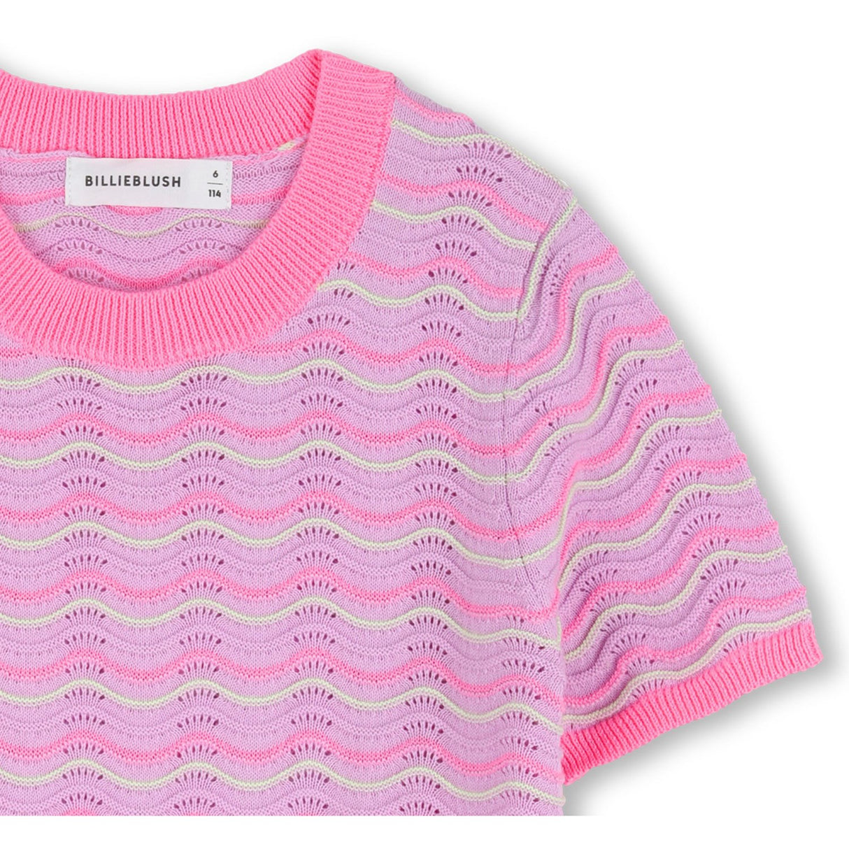 Billieblush Lilac Short Sleeves Sweater, Jumper