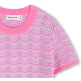 Billieblush Lilac Short Sleeves Sweater, Jumper
