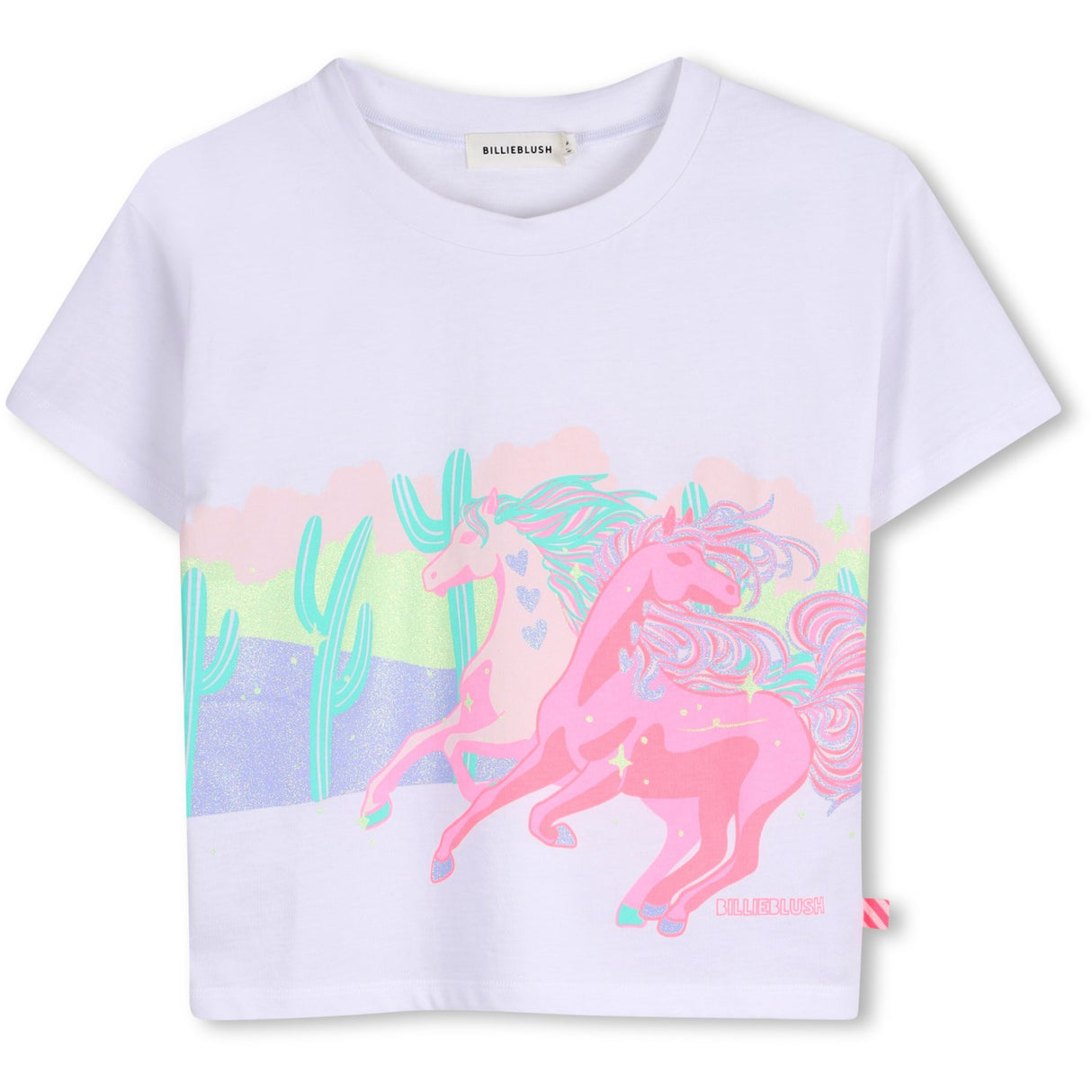 Billieblush White Short Sleeves Tee-Shirt