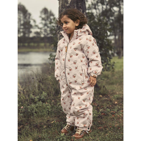 Lil'Atelier Hushed Violet Apples Nmflasnow10 Snowsuit Aop Fo Lil