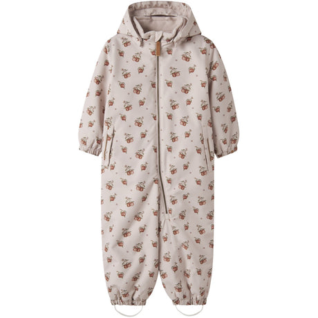 Lil'Atelier Hushed Violet Apples Nmflasnow10 Snowsuit Aop Fo Lil