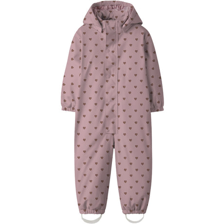 Lil'Atelier Zephyr Hearts Nmfladry10 Pad Snowsuit Aop Fo Lil