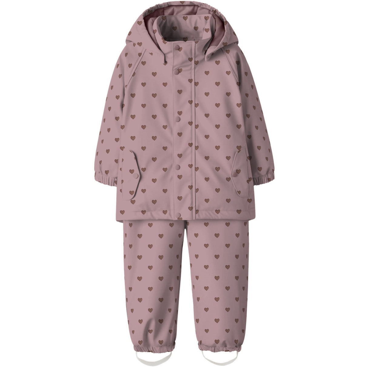 Lil'Atelier Zephyr Hearts Nmfladry Pad Rain Set Aop Fo Lil
