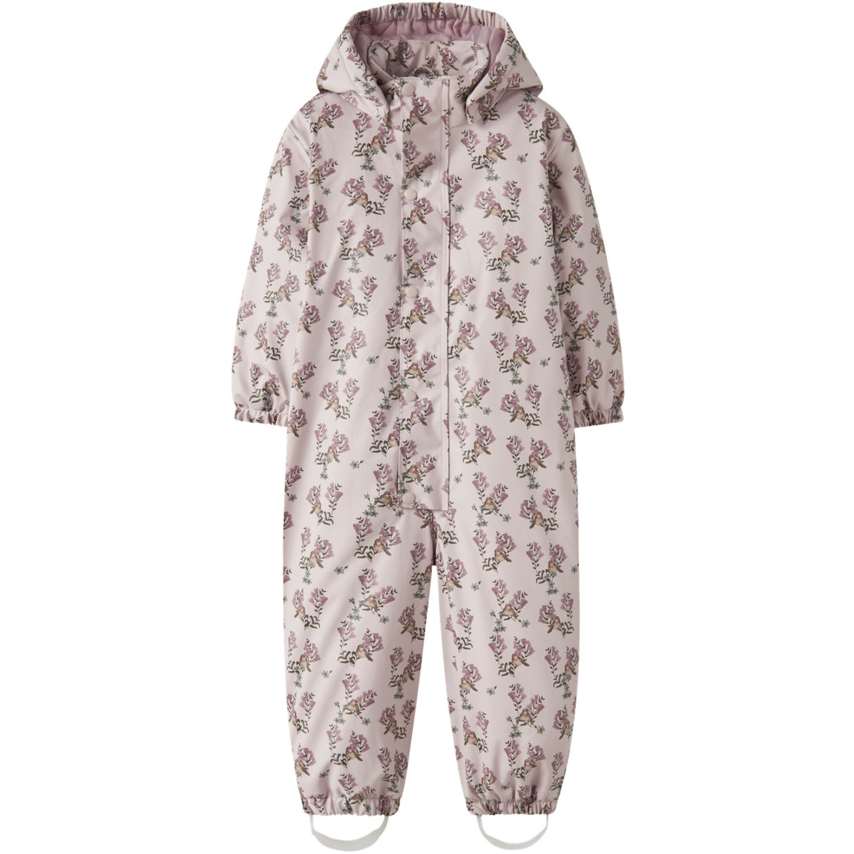 Lil'Atelier Hushed Violet Flowers Nmfladry10 Pad Snowsuit Aop Fo Lil