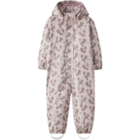 Lil'Atelier Hushed Violet Flowers Nmfladry10 Pad Snowsuit Aop Fo Lil