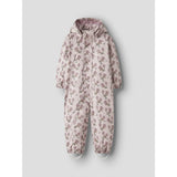 Lil'Atelier Hushed Violet Flowers Nmfladry10 Pad Snowsuit Aop Fo Lil