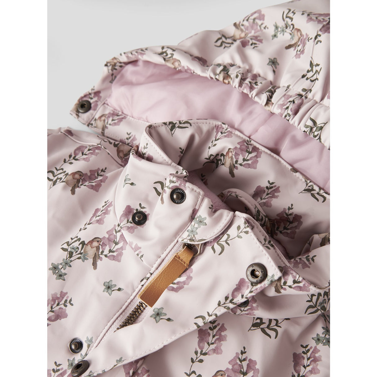 Lil'Atelier Hushed Violet Flowers Nmfladry10 Pad Snowsuit Aop Fo Lil