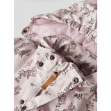 Lil'Atelier Hushed Violet Flowers Nmfladry10 Pad Snowsuit Aop Fo Lil