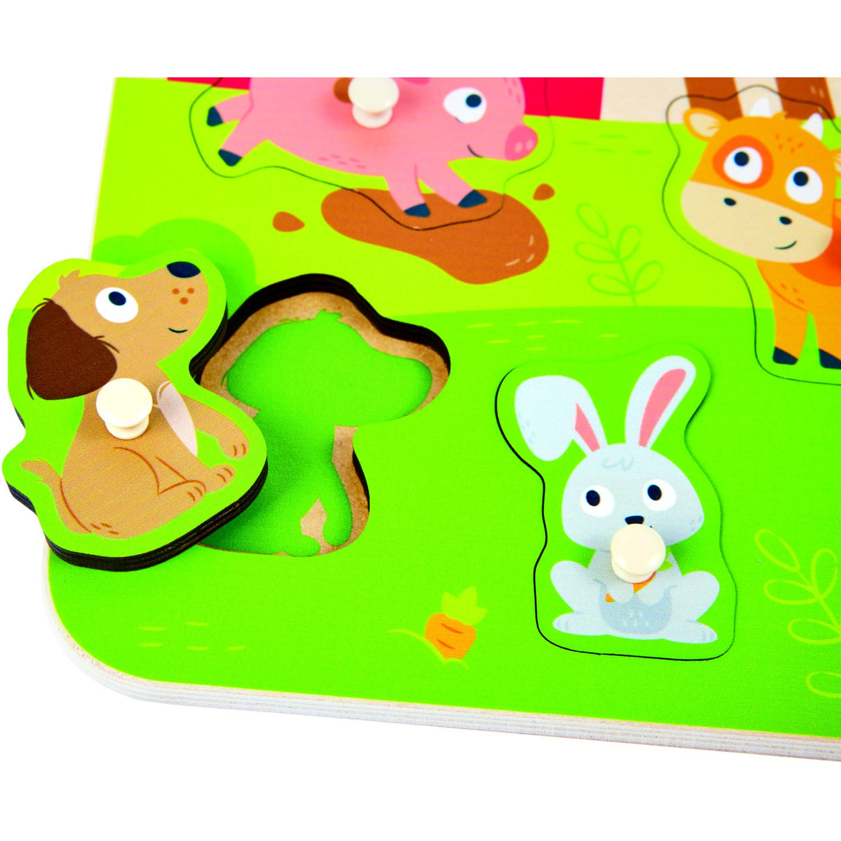 Hape Bondegårdsdyr Knoppuslespil
